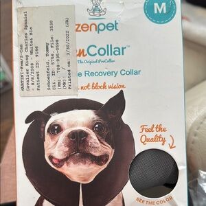 ZenPet ZenCollar Recovery Collar - Medium 9” - 13” - Black
